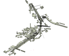 FSW_Bild1-Tunnelmodell_mit_Gebaeuden_im_Nahbereich